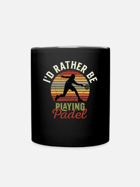 Je préfère jouer au padel - Mug uni - noir