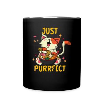 Just Perfect Cat Cats Baby Cat Mom - Full Colour Mug - black - Front
