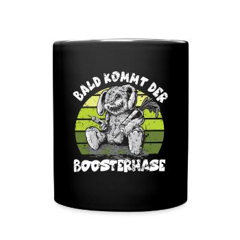 Soon the Bosster is coming - Full Colour Mug - black - Front