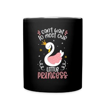 J’ai hâte de rencontrer notre petite princesse - Mug uni - noir - Devant