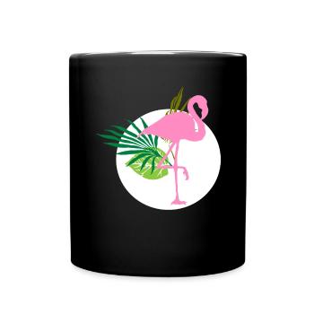 Flamingo - Full Colour Mug - black - Front