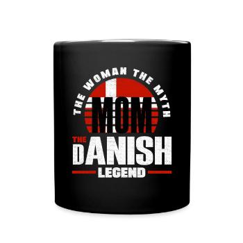 Danemark Drapeau Mère - Mug uni - noir - Devant