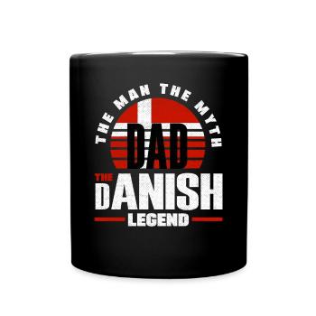 Danemark Drapeau Père - Mug uni - noir - Devant