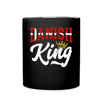 Roi du Danemark Danemark Danemark Drapeau du Danemark - Mug uni - noir - Devant