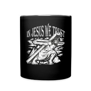 In Jesus We Trust Bible of Faith -Orthodoxy - Full Colour Mug - black - Front