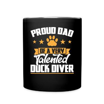 Fier père d’un chien très talentueux - Mug uni - noir - Devant