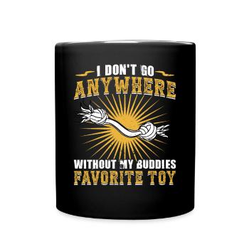 The favorite toy of mine and my dog - Full Colour Mug - black - Front