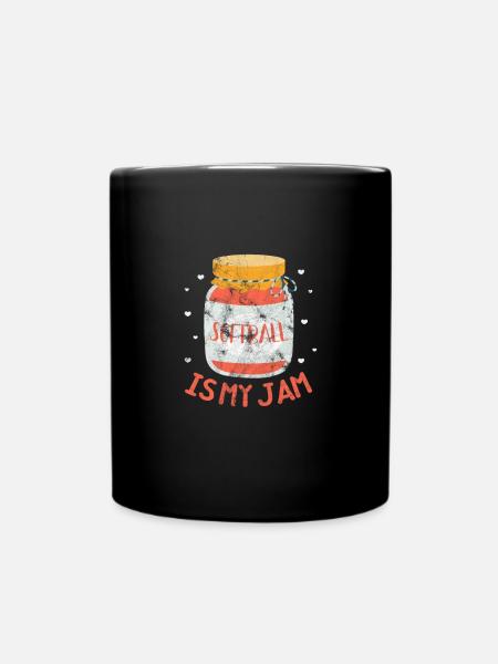 Softball - Tasse einfarbig - Schwarz