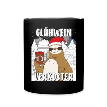 WEIHNACHTEN GLÜHWEIN VERKOSTER - Tasse einfarbig - Schwarz - Vorne