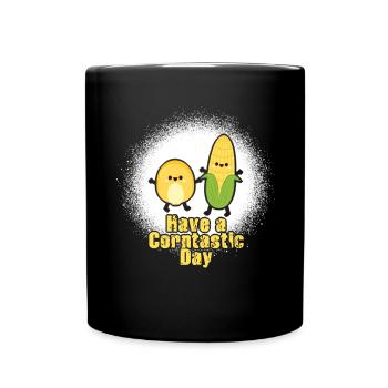 Have a corntastic day - Full Colour Mug - black - Front
