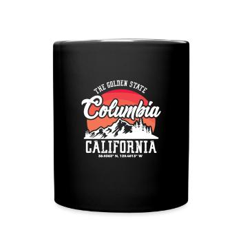 Columbia California - Full Colour Mug - black - Front