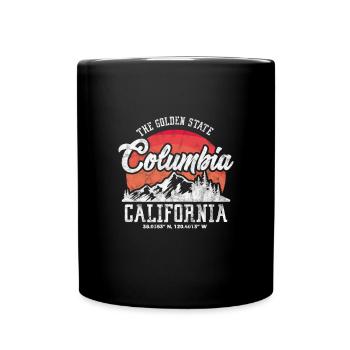 Columbia California USA Holidays America Gift - Full Colour Mug - black - Front