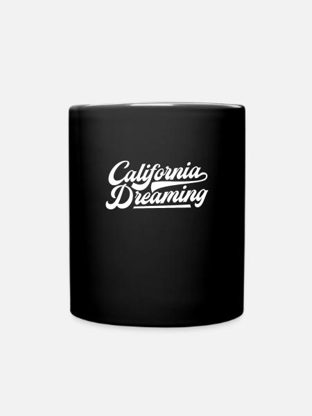 California - Full Colour Mug - black