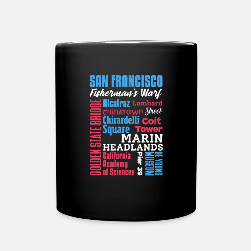 San Francisco - Full Colour Mug - black