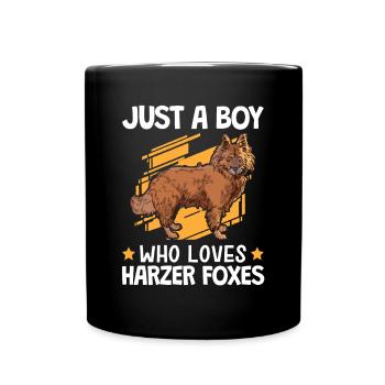 Boy of the Harz foxes loves herding fox - Full Colour Mug - black - Front