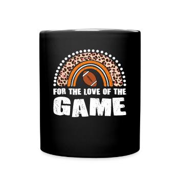 Joueur de football américain pour l’amour du jeu - Mug uni - noir - Devant