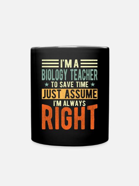 Professeur de biologie - Mug uni - noir