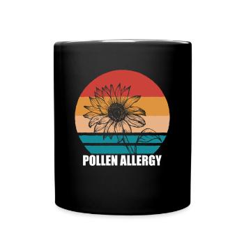 Chemise contre les allergies au pollen Rhume des foins - Mug uni - noir - Devant