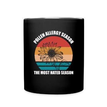 Saison des allergies au pollen La saison la plus détestée - Mug uni - noir - Devant