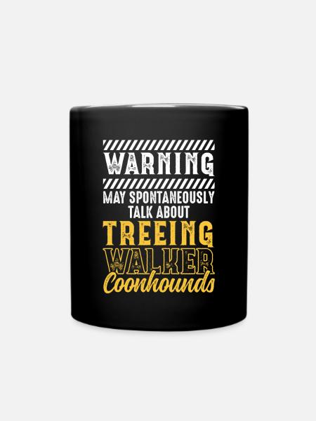 Treeing Walker Coonhound - Tasse einfarbig - Schwarz