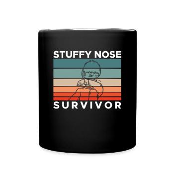 Stuffy Nose Survivor - Full Colour Mug - black - Front