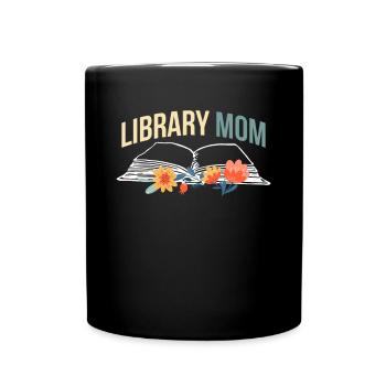 Bibliothèque Mom Chemise Cadeau Maman Fête des mères - Mug uni - noir - Devant