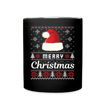 Merry Christmas 22 - Tasse einfarbig - Schwarz - Vorne