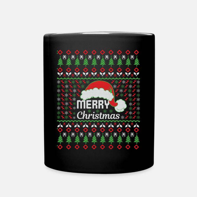 Merry Christmas - Tasse einfarbig - Schwarz