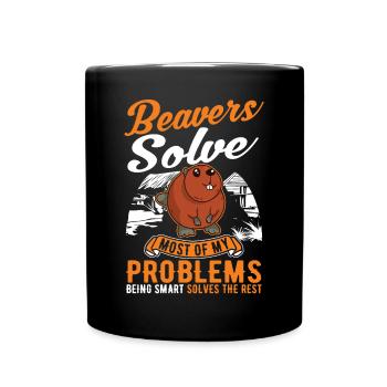 Beaver Gift Beaver Dam - Mug uni - noir - Devant