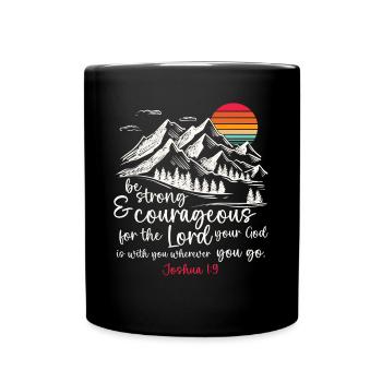 Jésus-Christ - Chemise chrétienne verset biblique - Mug uni - noir - Devant