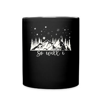 If the stars were made to worship So will I - Tasse einfarbig - Schwarz - Vorne