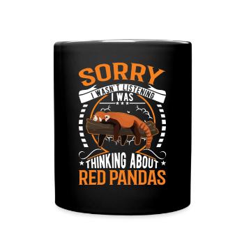 Red Panda Cadeau Panda Rouge - Mug uni - noir - Devant
