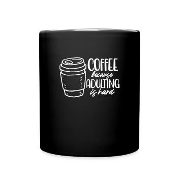 Coffee Caffeine Espresso Barista Gift - Full Colour Mug - black - Front