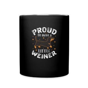 Teckel - Mug uni - noir - Devant