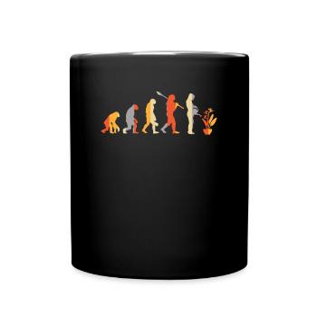 Evolution Jardinier Plante Arrosage Peut Strelizia - Mug uni - noir - Devant