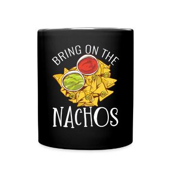 Nacho Lover Nacho Geschenk Mexikanisches Essen - Tasse einfarbig - Schwarz - Vorne