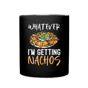 Nacho Lover Nacho Geschenk Mexikanisches Essen - Tasse einfarbig - Schwarz - Vorne