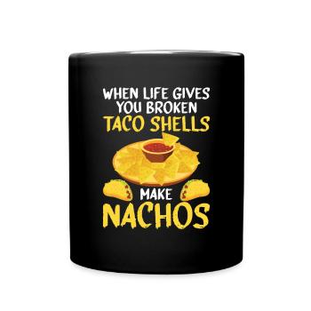 Nacho Lover Nacho Gift Mexican Food - Full Colour Mug - black - Front