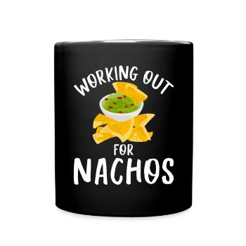 Nacho Lover Nacho Gift Mexican Food - Full Colour Mug - black - Front