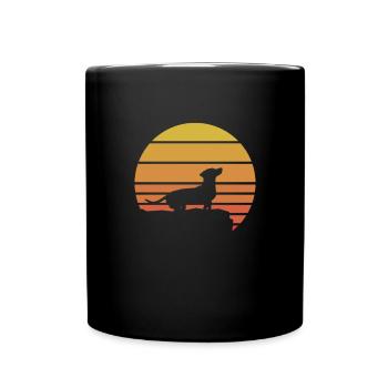 Dachshund Dog Dogs Dachshund Teckel Gift - Full Colour Mug - black - Front