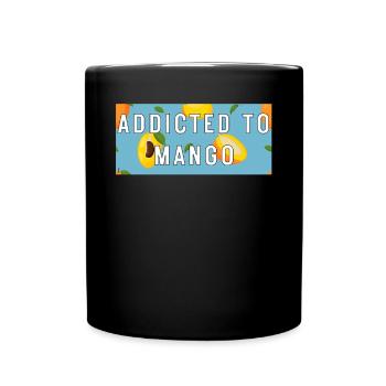 Addicted to Mango's favorite fruit pattern Summer - Full Colour Mug - black - Front