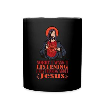 Sorry I didn't listen - Full Colour Mug - black - Front