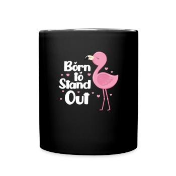 Flamingo Pink Bird Zoo Summer Holiday Gift - Full Colour Mug - black - Front