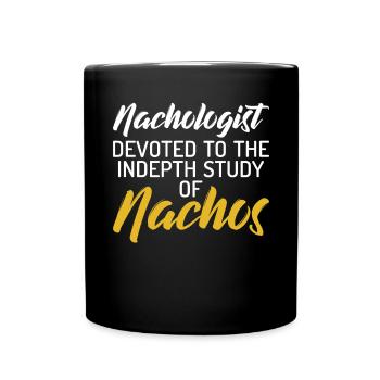 Nacho Lover Nacho Geschenk Mexikanisches Essen - Tasse einfarbig - Schwarz - Vorne