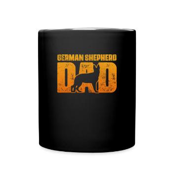 German Shepherd Father Father's Day Gift - Full Colour Mug - black - Front