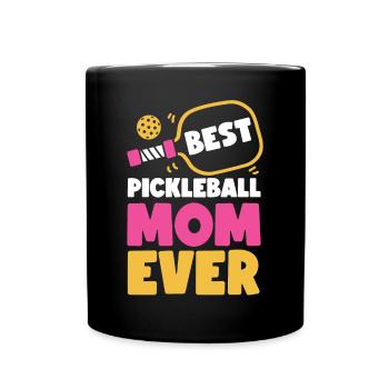 Pickleball Mom Mother Best - Full Colour Mug - black - Front