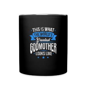 Marraine Tante Marraine Baptême Nièce Neveu Cadeau - Mug uni - noir - Devant