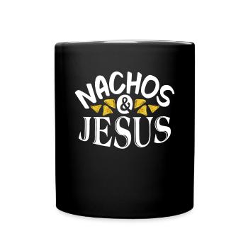 Nacho Lover Nacho Gift Mexican Food - Full Colour Mug - black - Front