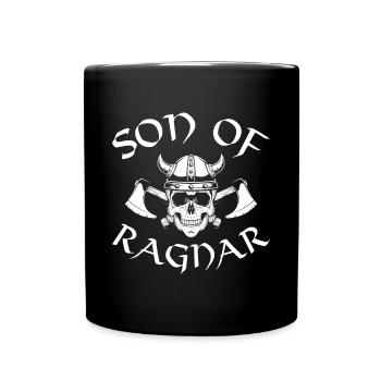 Viking Ragnar Odin Valhalla Warriors Mythology - Full Colour Mug - black - Front