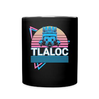 Tlaloc Aztec Dieu de la Pluie Rétro - Mug uni - noir - Devant
